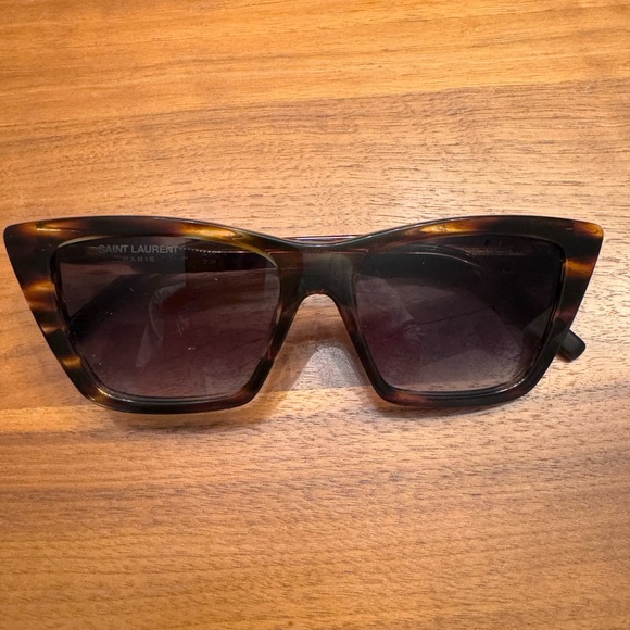 Saint Laurent Accessories - Saint Laurent Brown Cat-Eye Sunglasses *New*